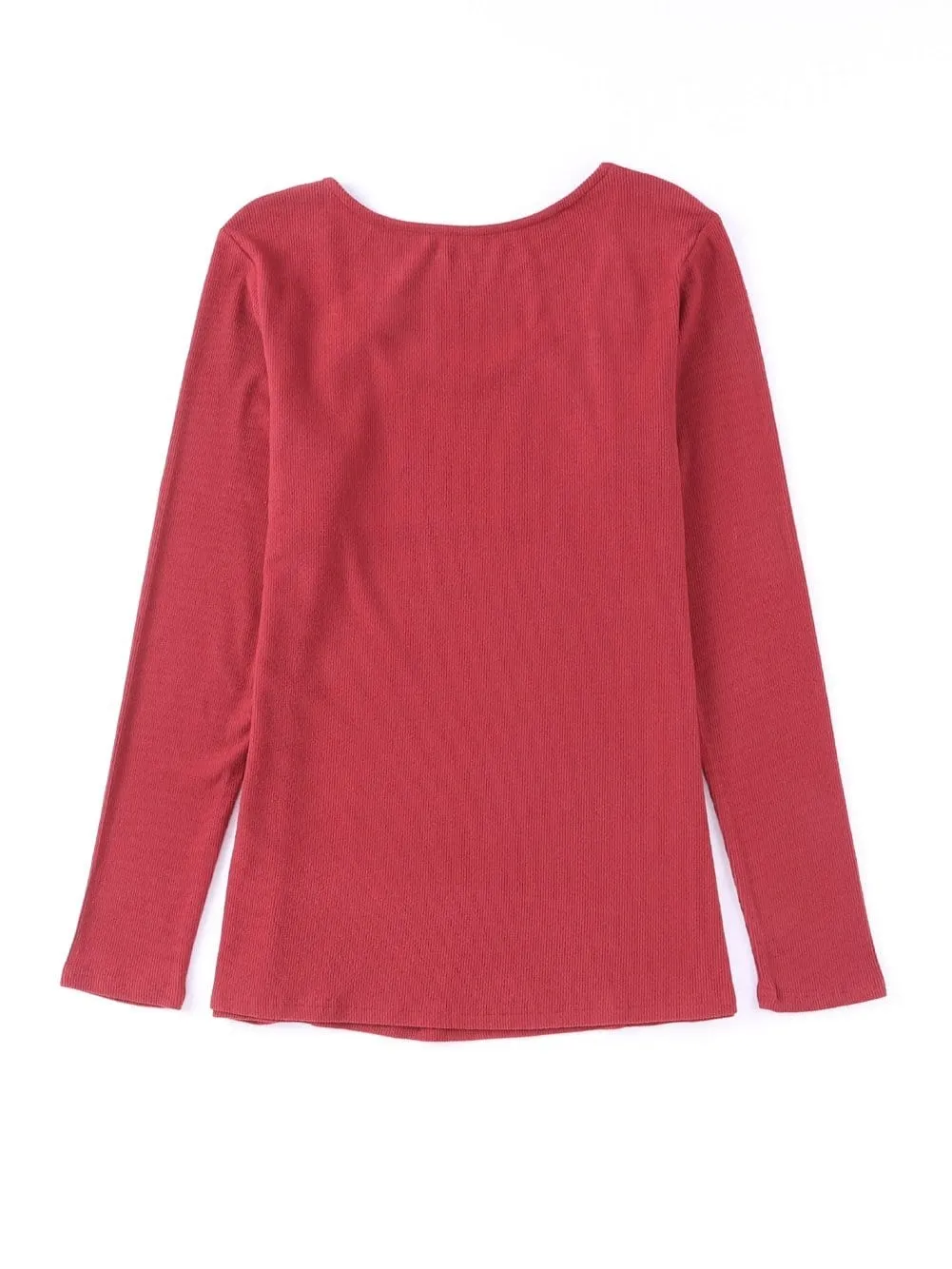 3/4 Sleeve V-Neck Printed Tunic