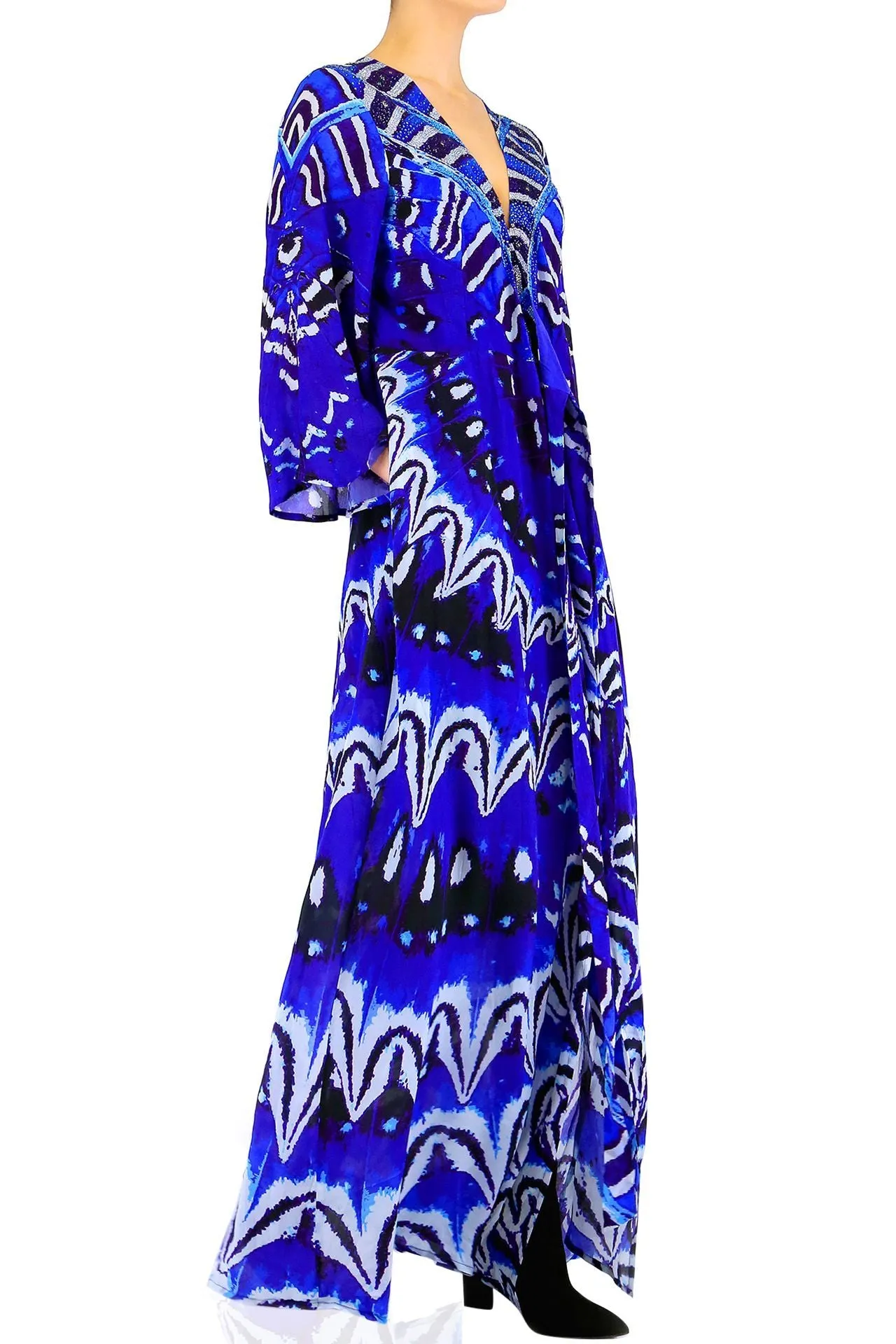 Annabella Blue Wrap Dress