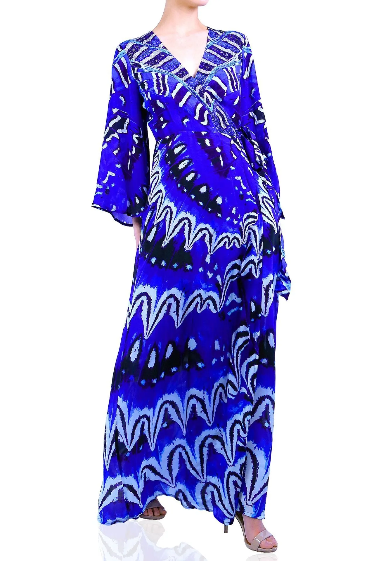 Annabella Blue Wrap Dress