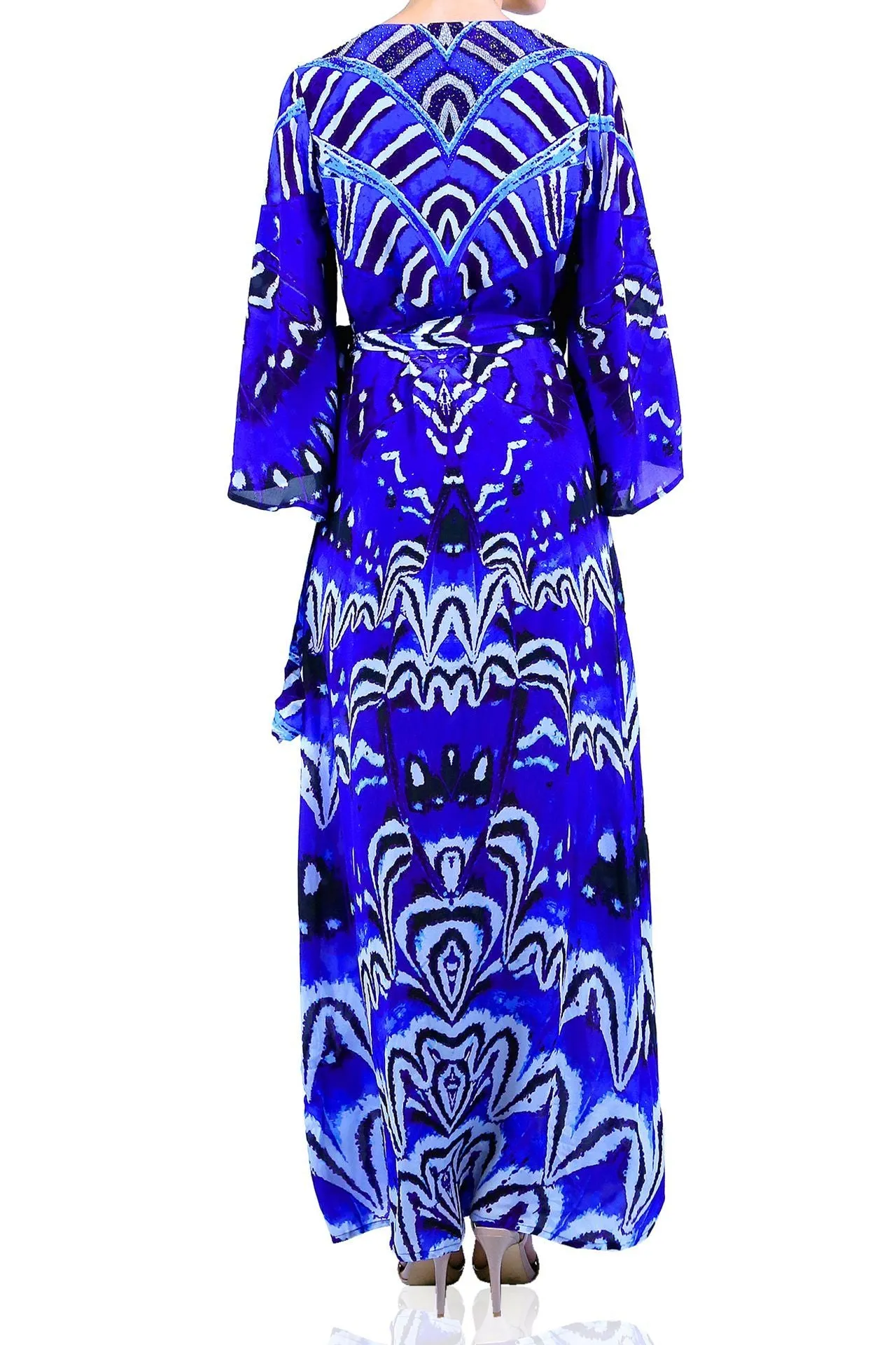 Annabella Blue Wrap Dress