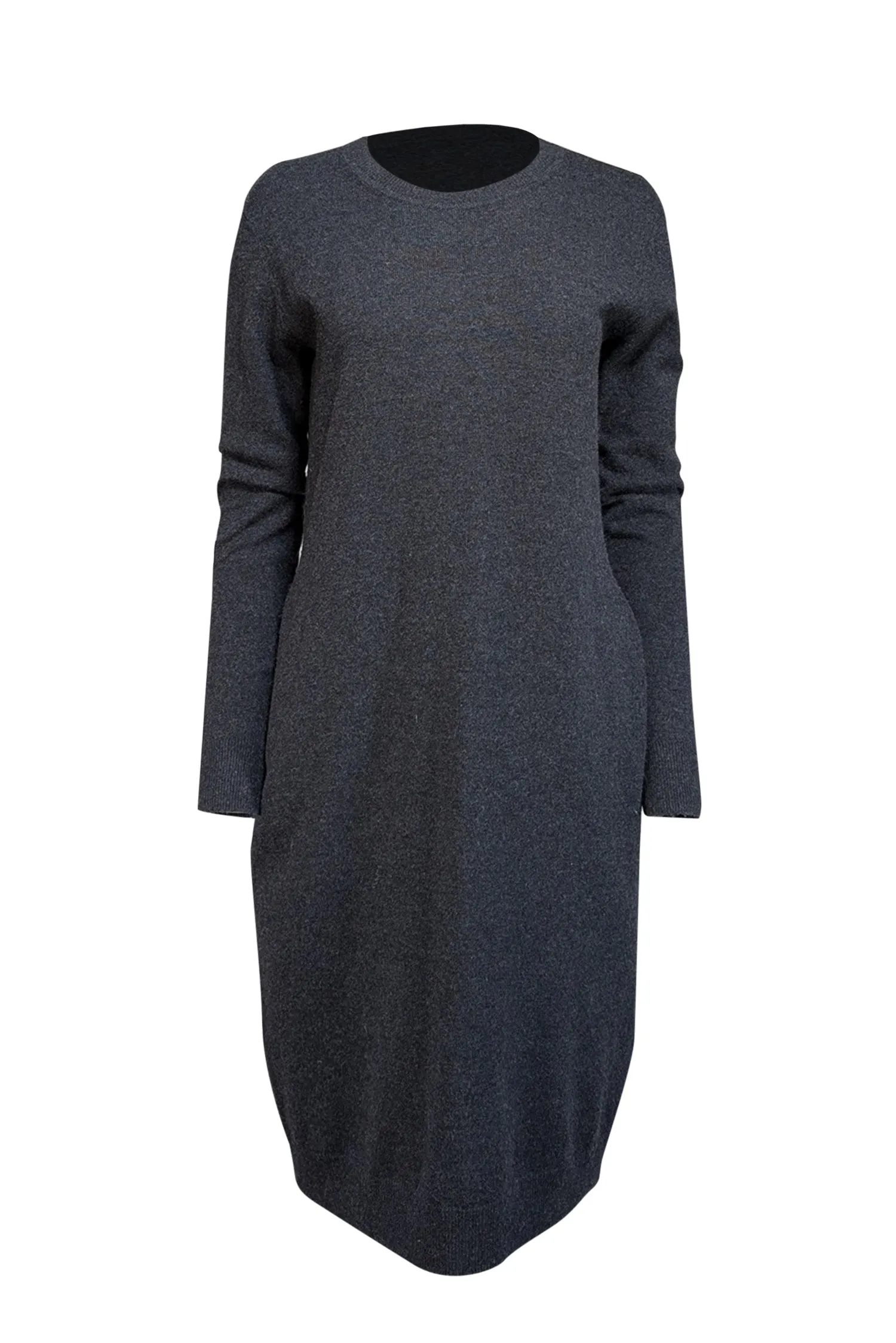 Autumn Cashmere - Charcoal Grey Cashmere Long Sleeve Dress Sz M