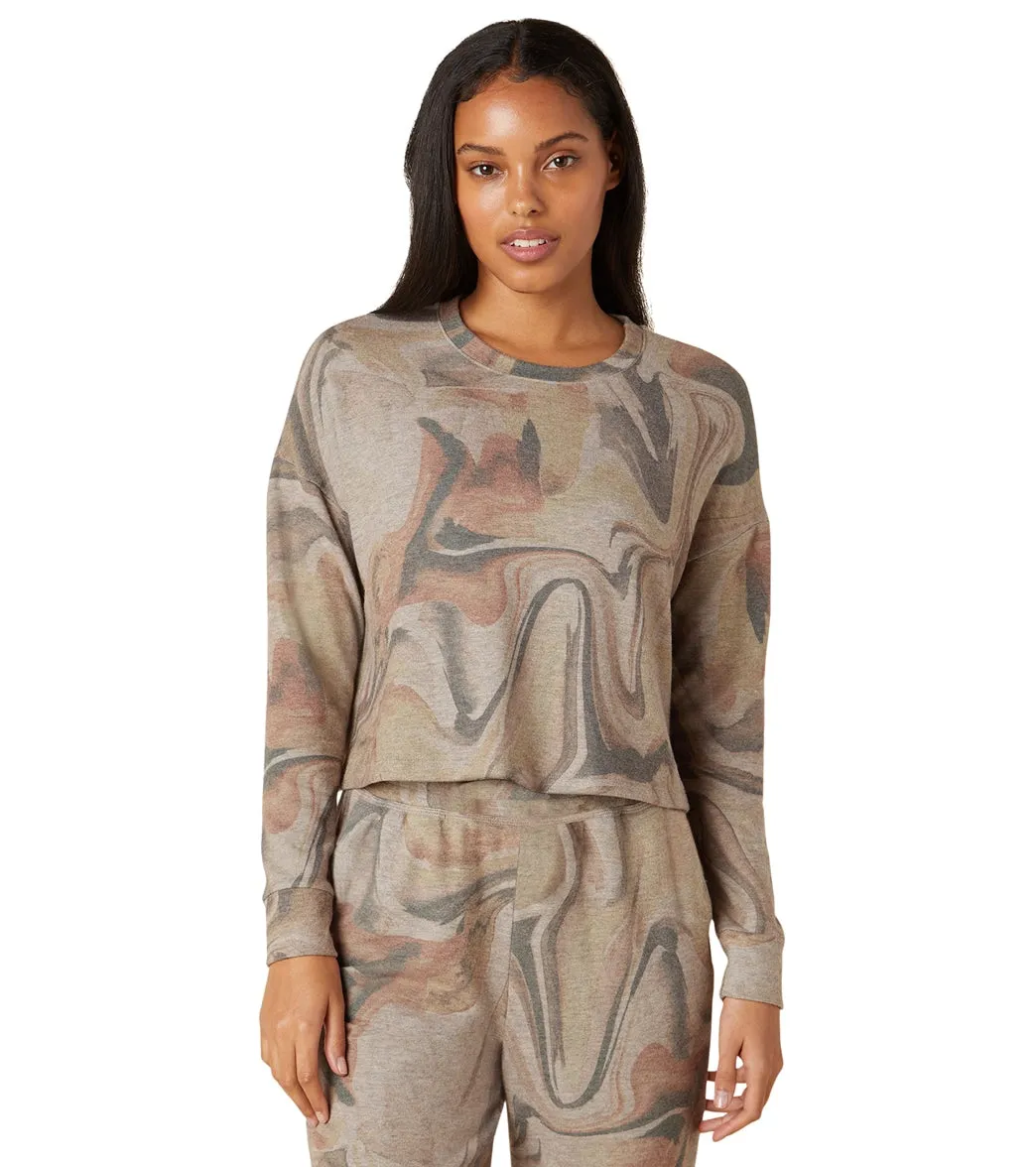 Beyond Yoga Brushed Up Cropped Pullover
