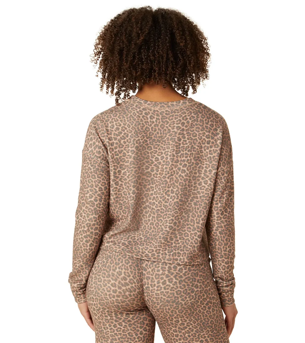 Beyond Yoga Brushed Up Cropped Pullover