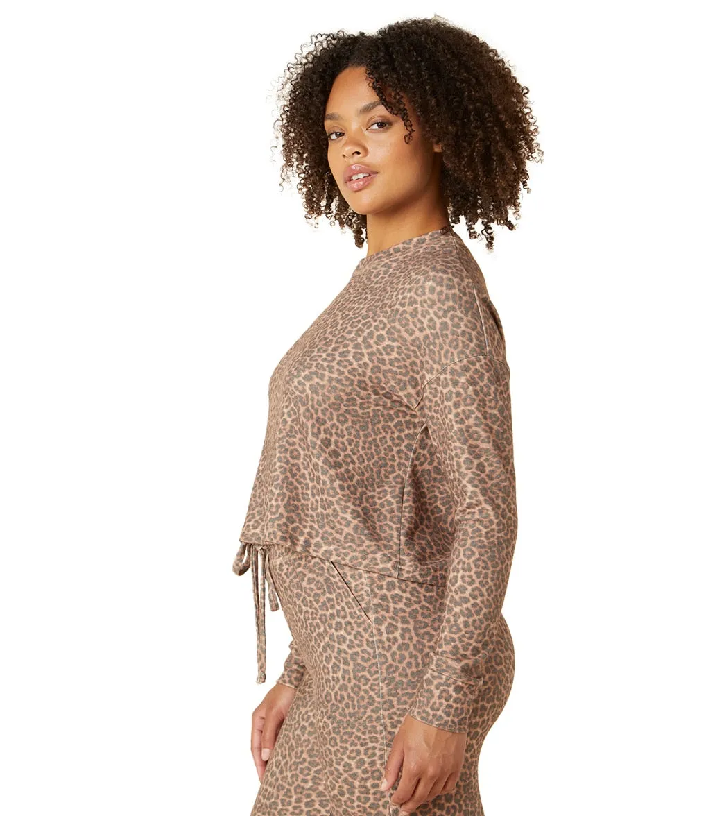 Beyond Yoga Brushed Up Cropped Pullover