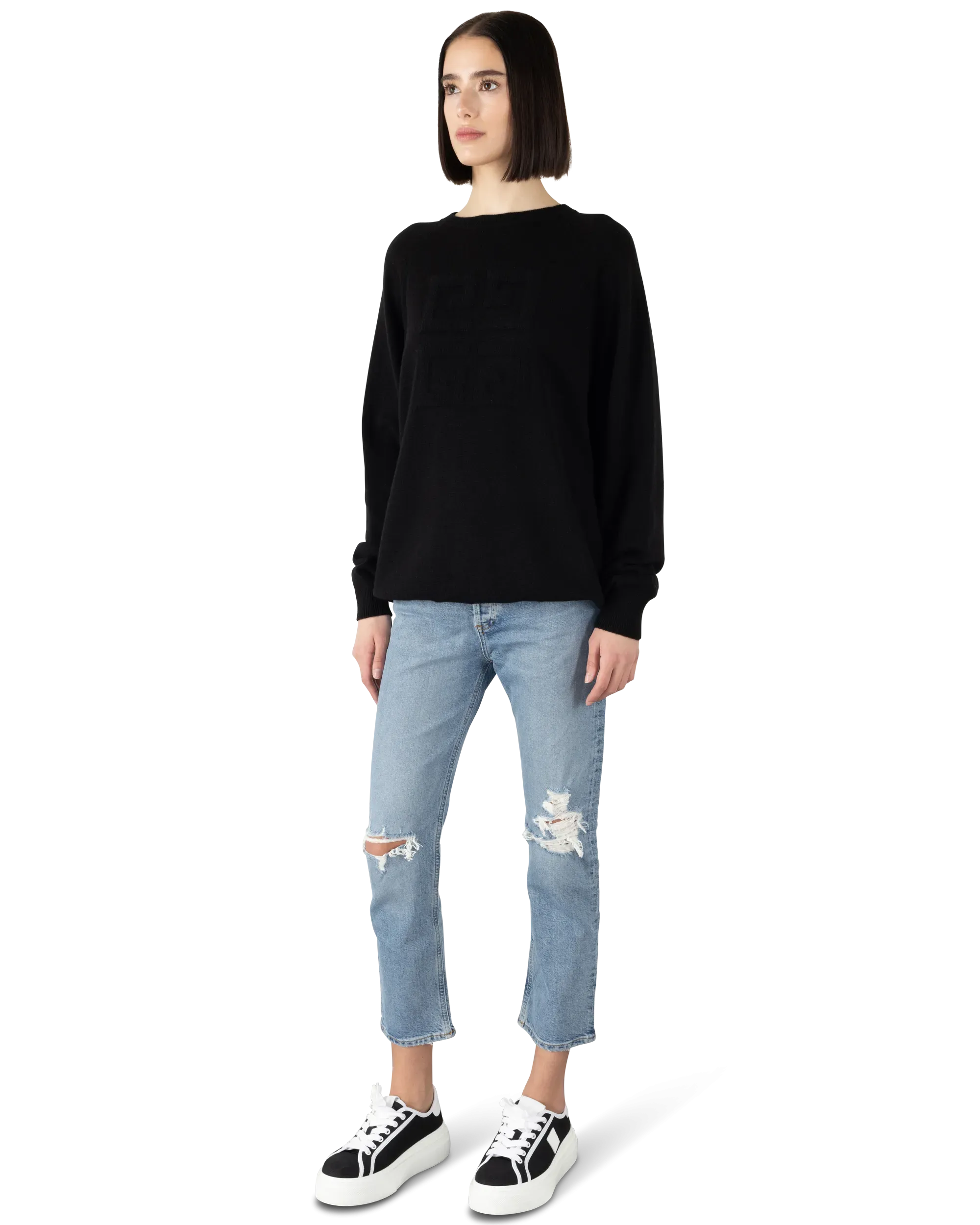 Bi-Color 4G Cashmere Sweater