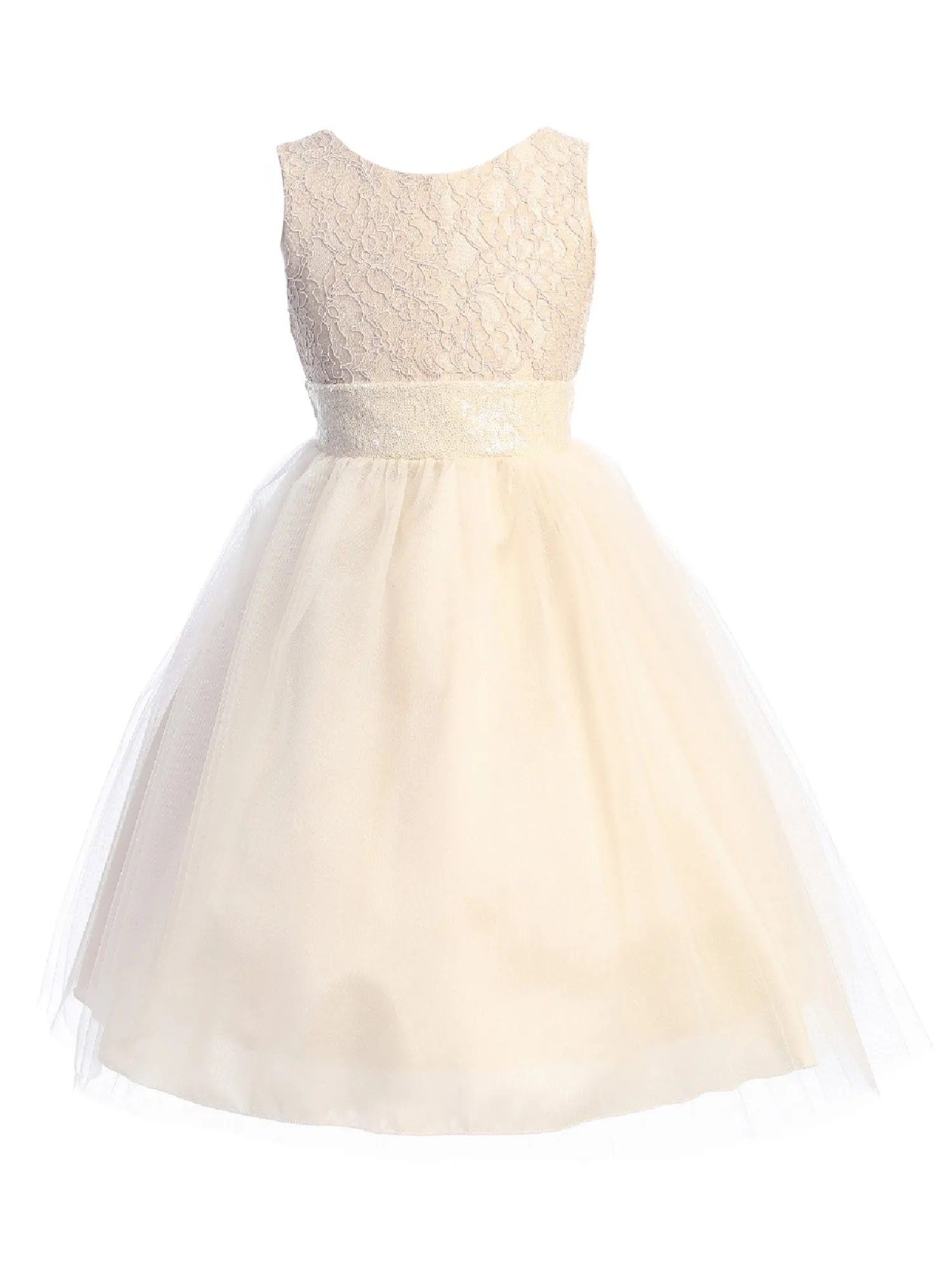 Big Girls Blush Lace Sequin V Back Junior Bridesmaid Dress Plus Size 14.5-20.5