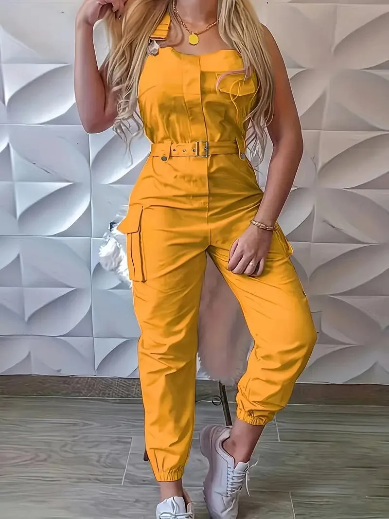 Black Corduroy Jumpsuit