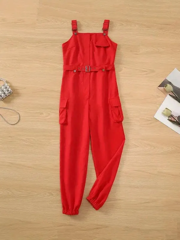 Black Corduroy Jumpsuit
