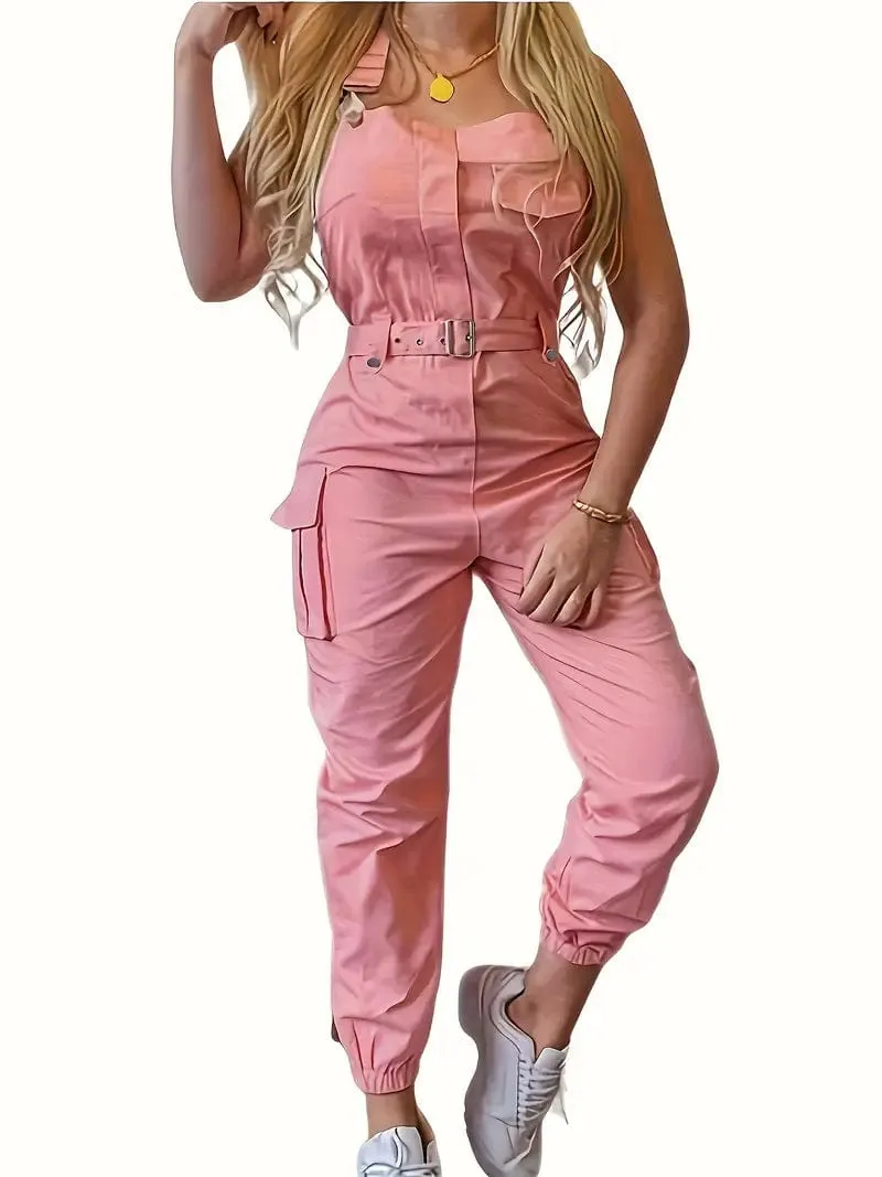Black Corduroy Jumpsuit