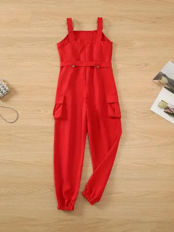 Black Corduroy Jumpsuit