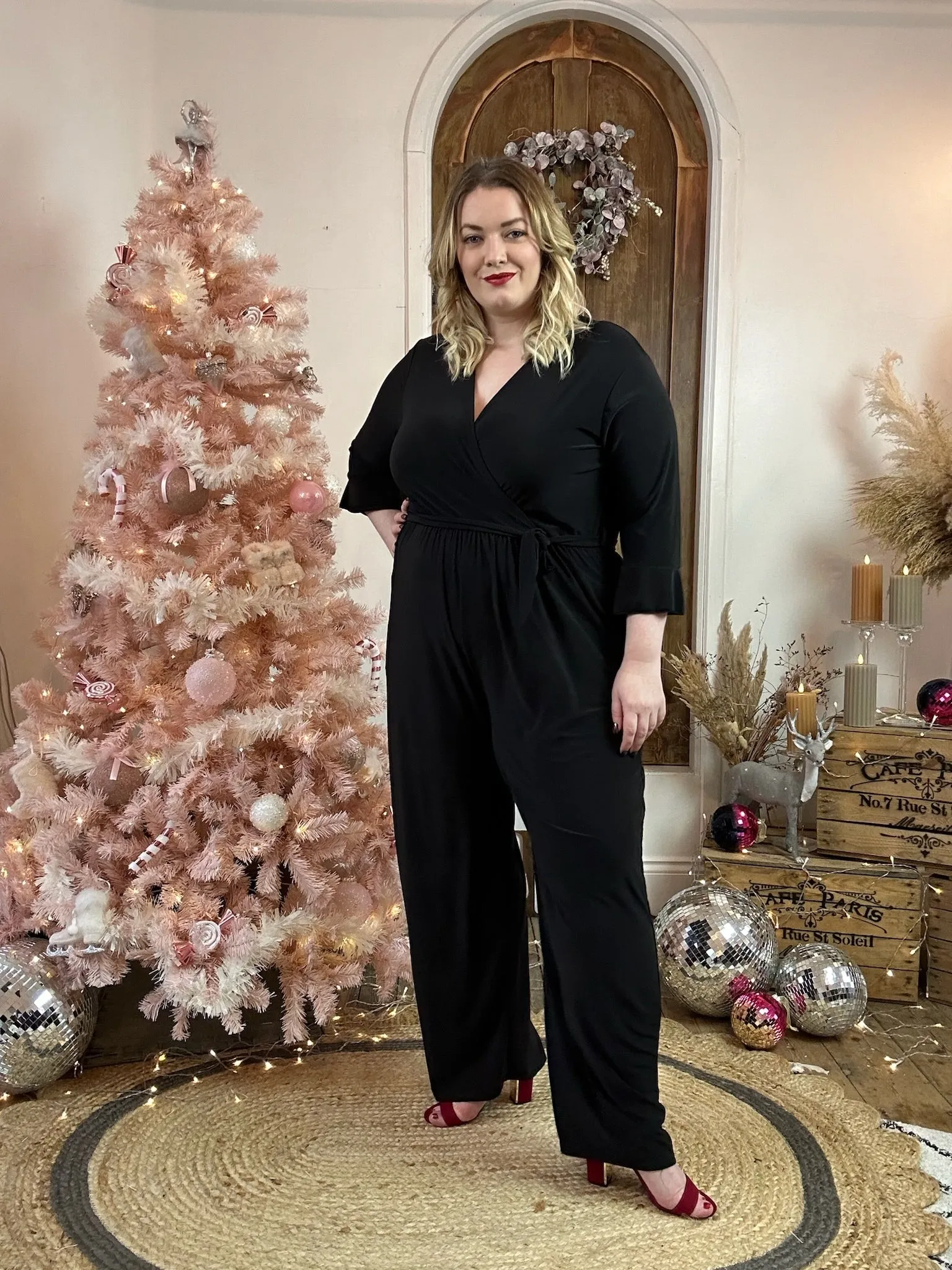 Black Frida Wide Leg Jumpsuit