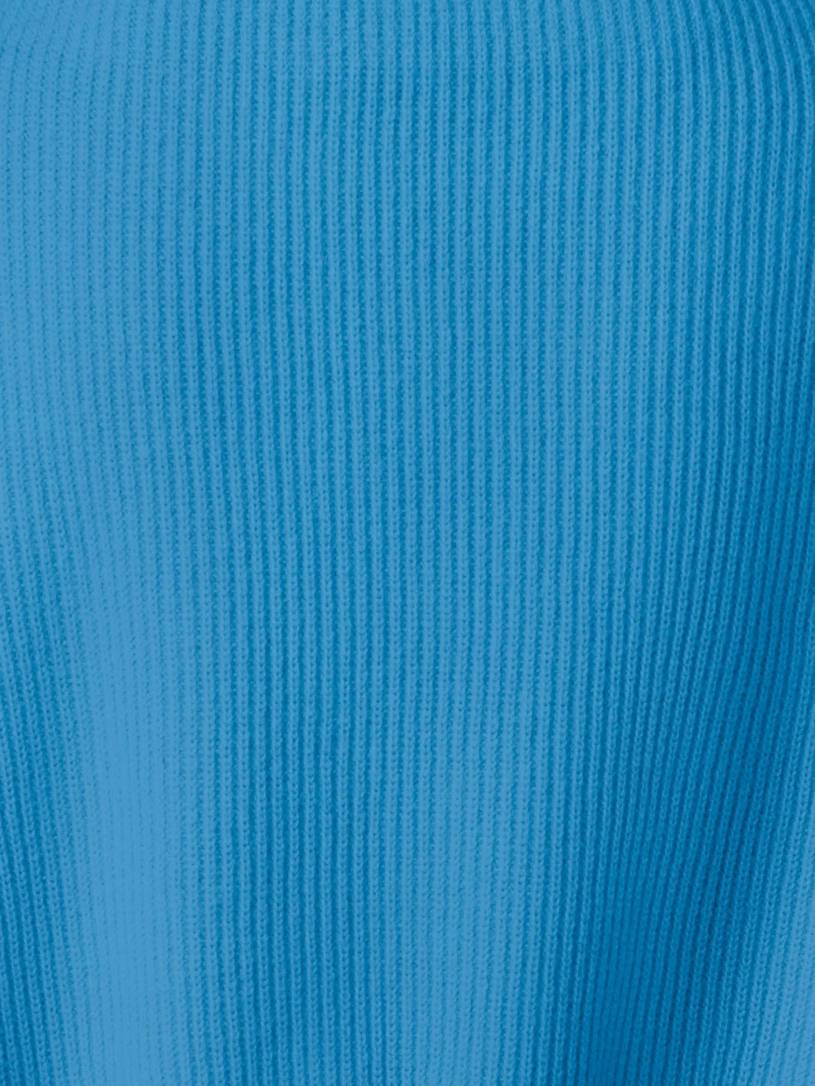 Boxy Ribbed Knit Cashmere Pullover