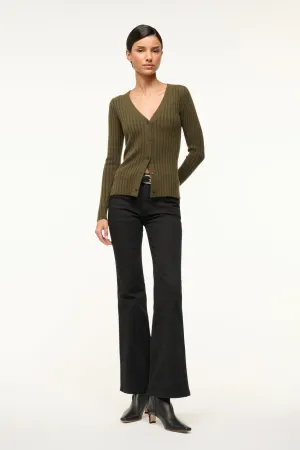 CARGO CASHMERE SWEATER | DARK OLIVE