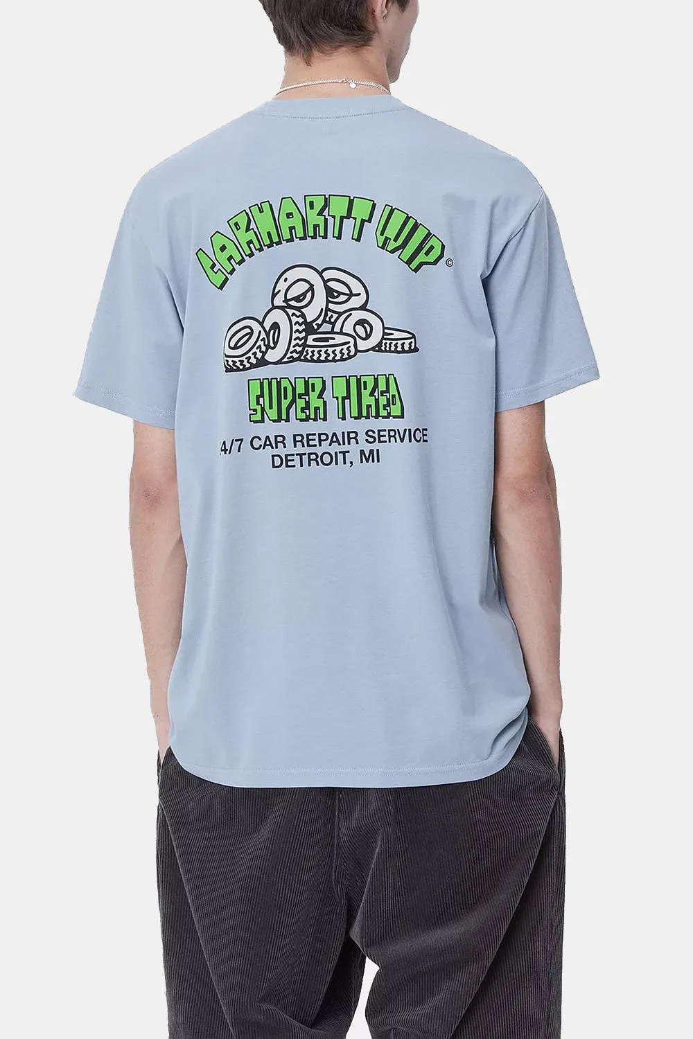 Carhartt WIP Short Sleeve Super Tired T-Shirt (Dusty Ice)