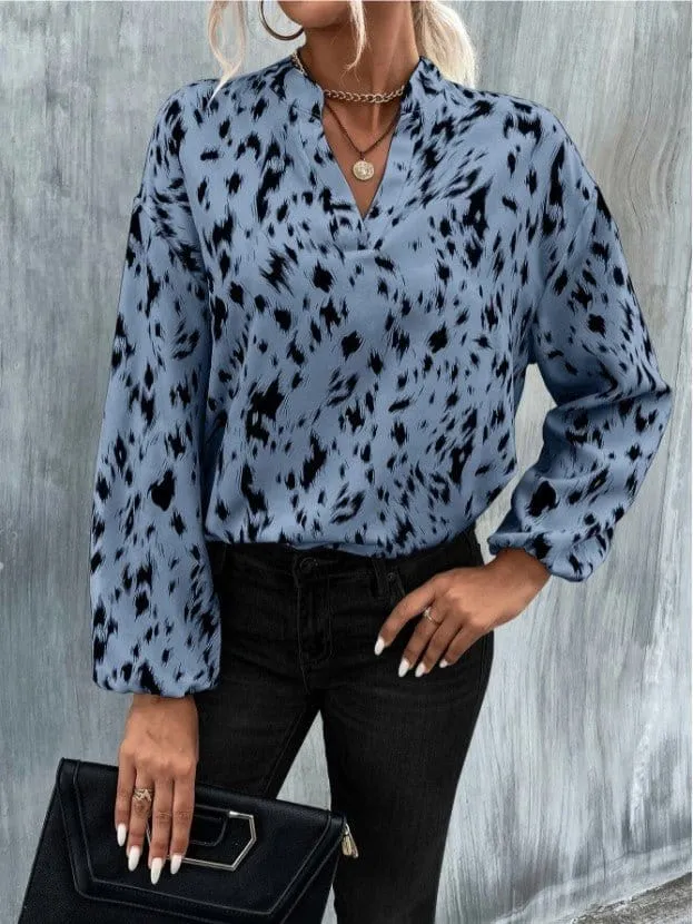 Casual Long Sleeve V-Neck Shirt