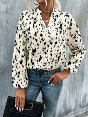 Casual Long Sleeve V-Neck Shirt