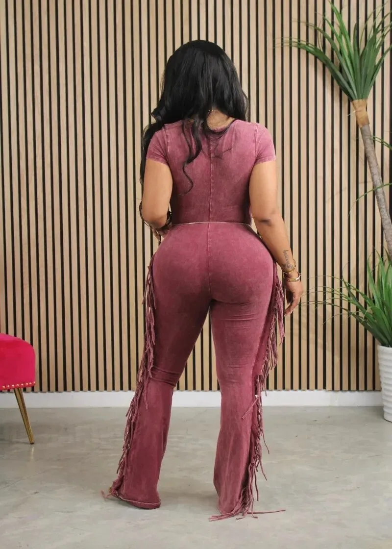 Caught In The Fringe Jumpsuit