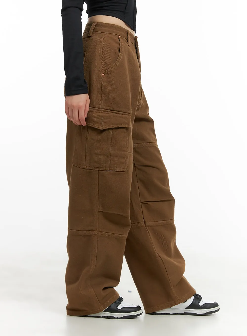 Cotton Cargo Loose Fit Pants CG420