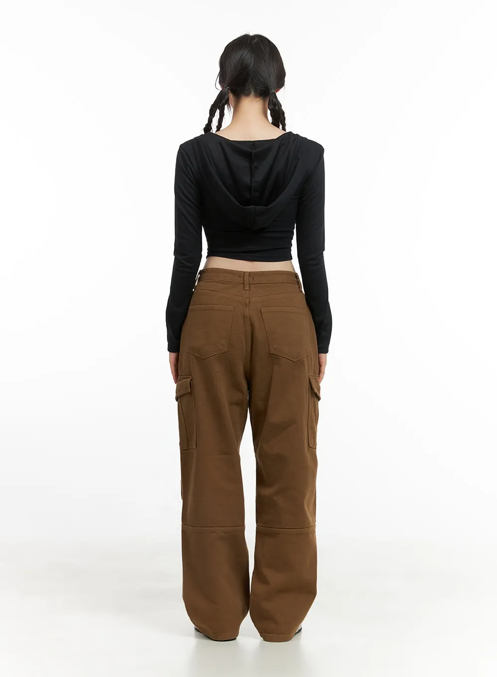 Cotton Cargo Loose Fit Pants CG420