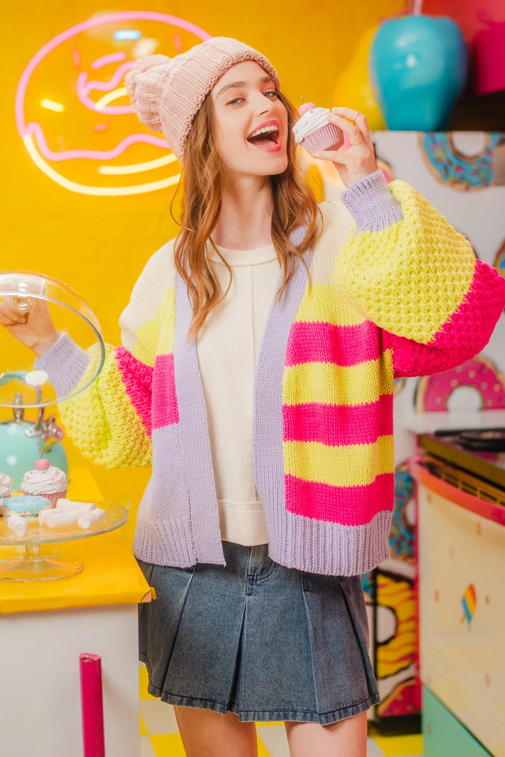 Dream Big Cardigan - Lavender