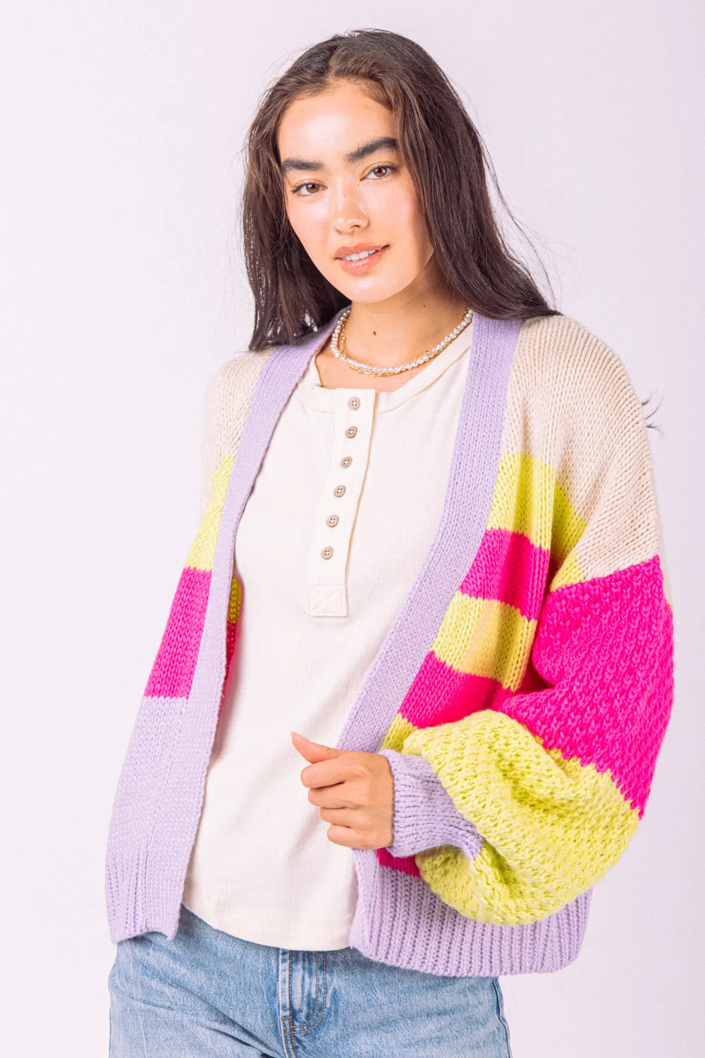 Dream Big Cardigan - Lavender