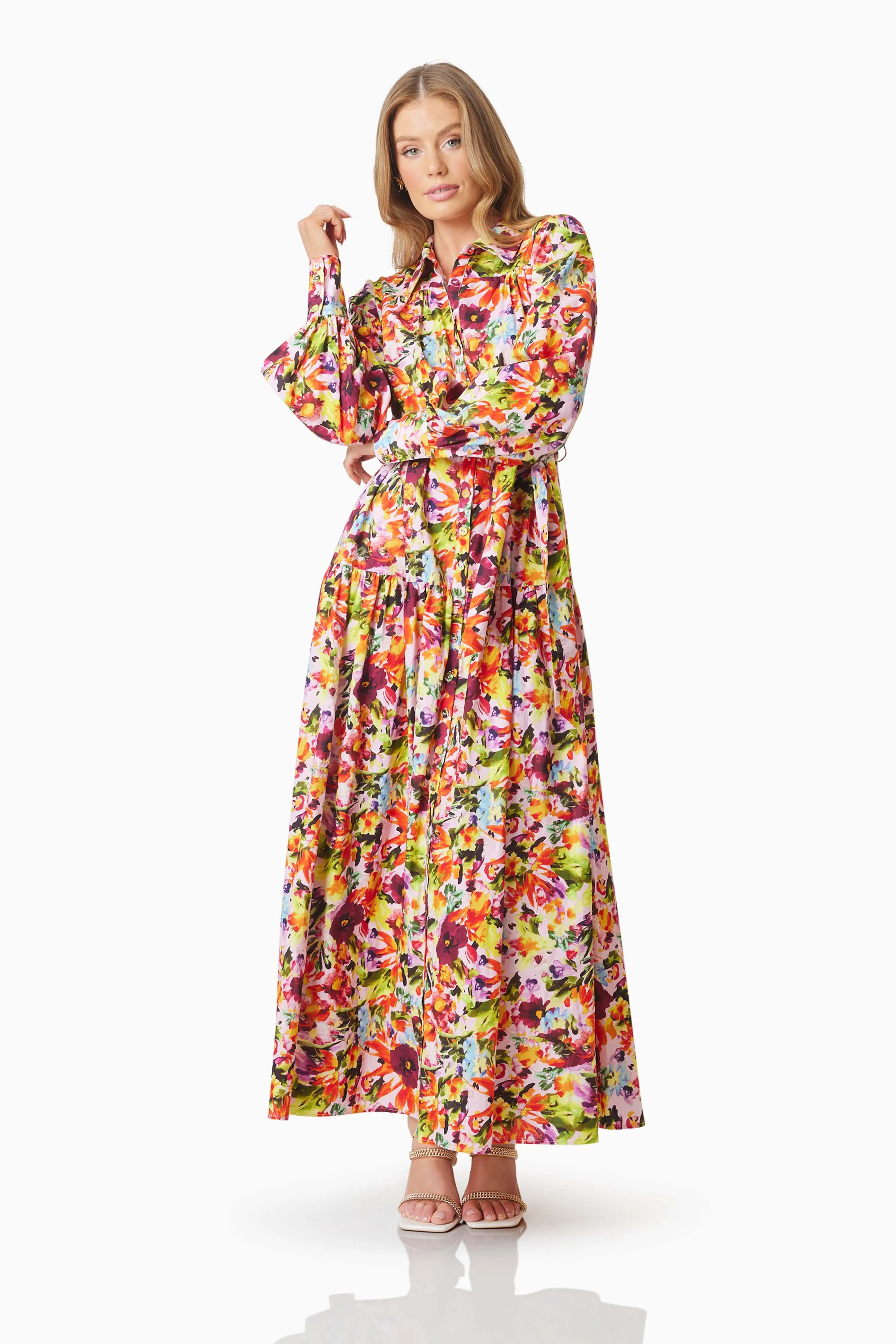Elira Maxi Shirt Dress