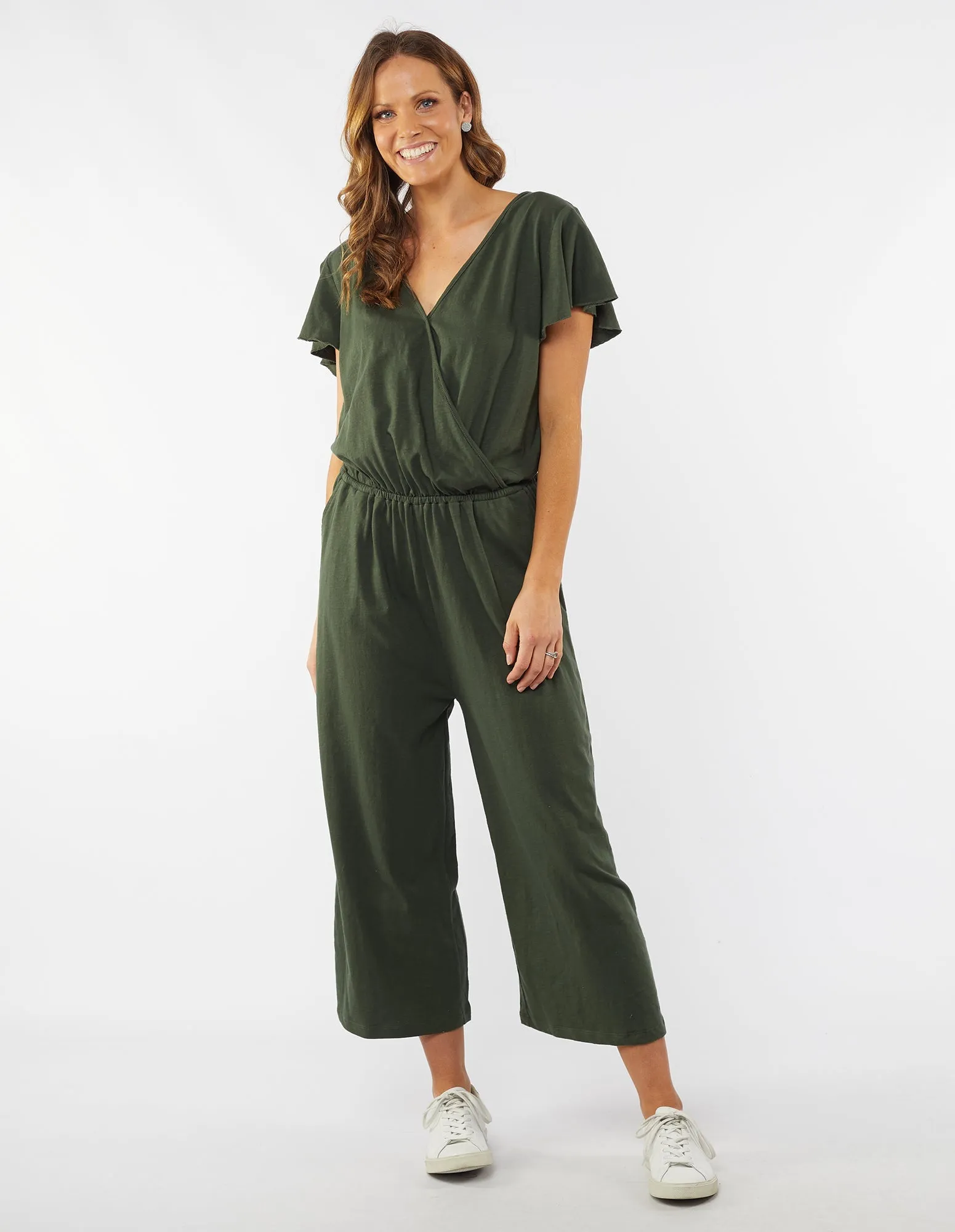 Elm Pia Jumpsuit - Khaki