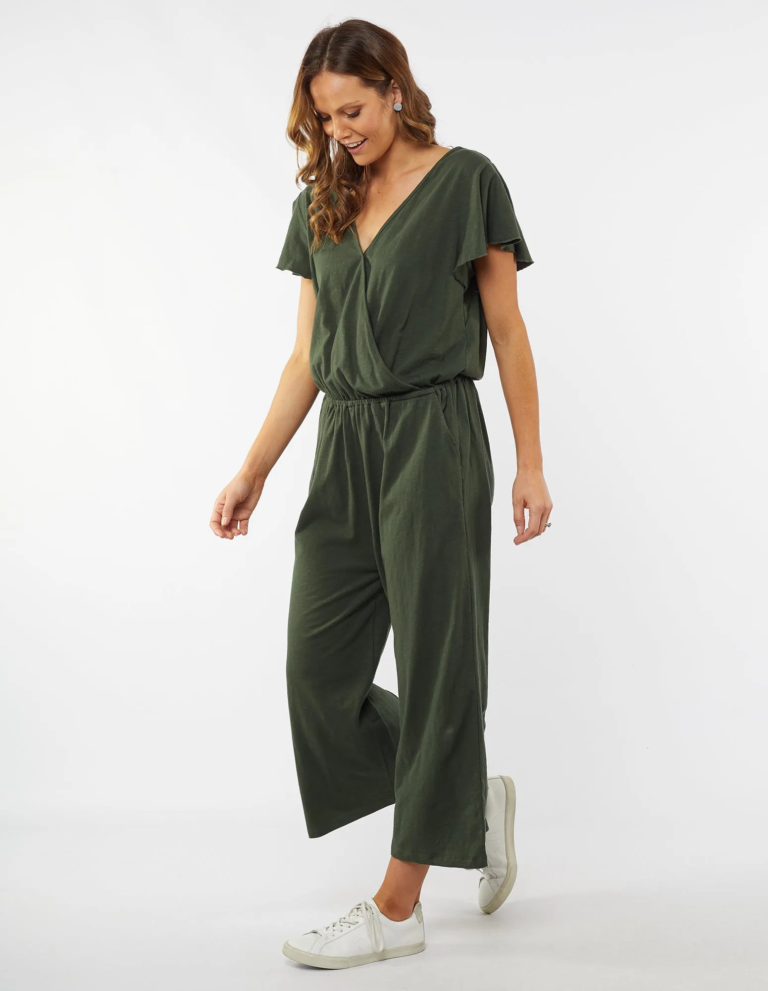 Elm Pia Jumpsuit - Khaki