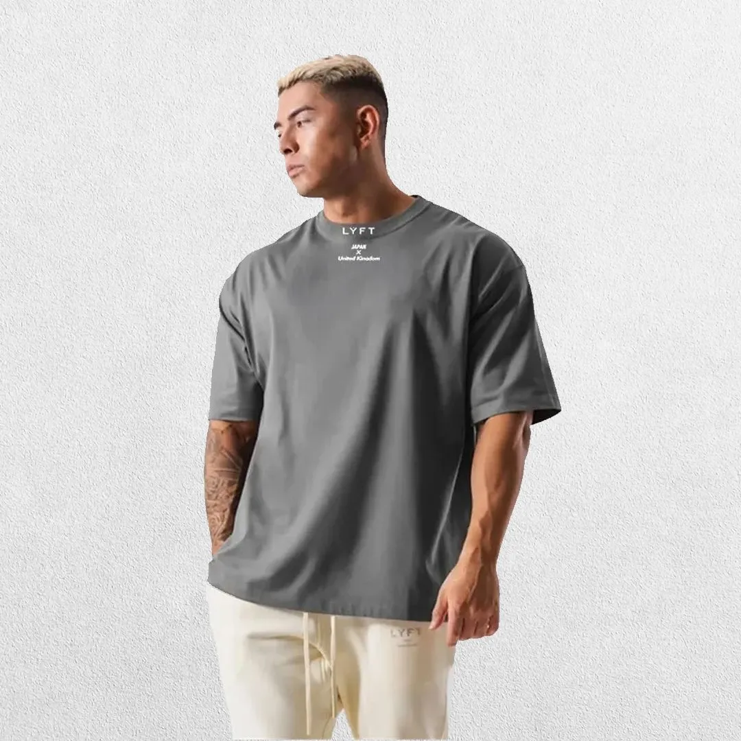 GPW Loose-Fit Short Sleeve Cotton Gym Shirt – Breathable Workout Tee
