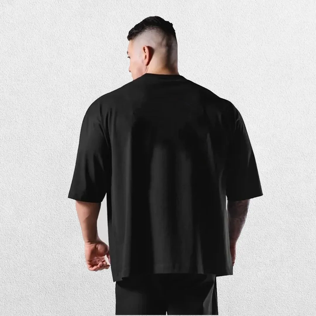 GPW Loose-Fit Short Sleeve Cotton Gym Shirt – Breathable Workout Tee
