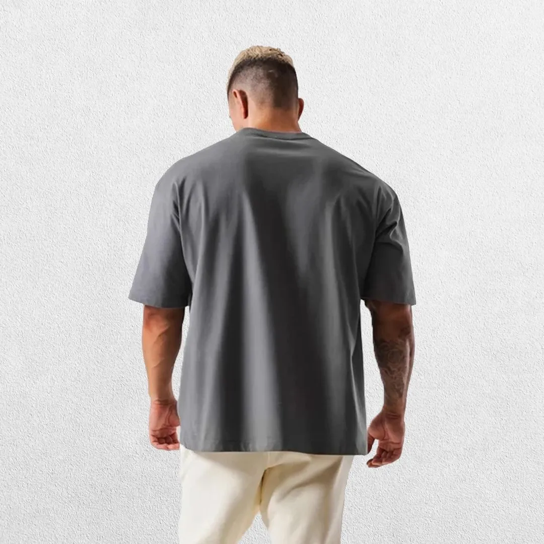 GPW Loose-Fit Short Sleeve Cotton Gym Shirt – Breathable Workout Tee