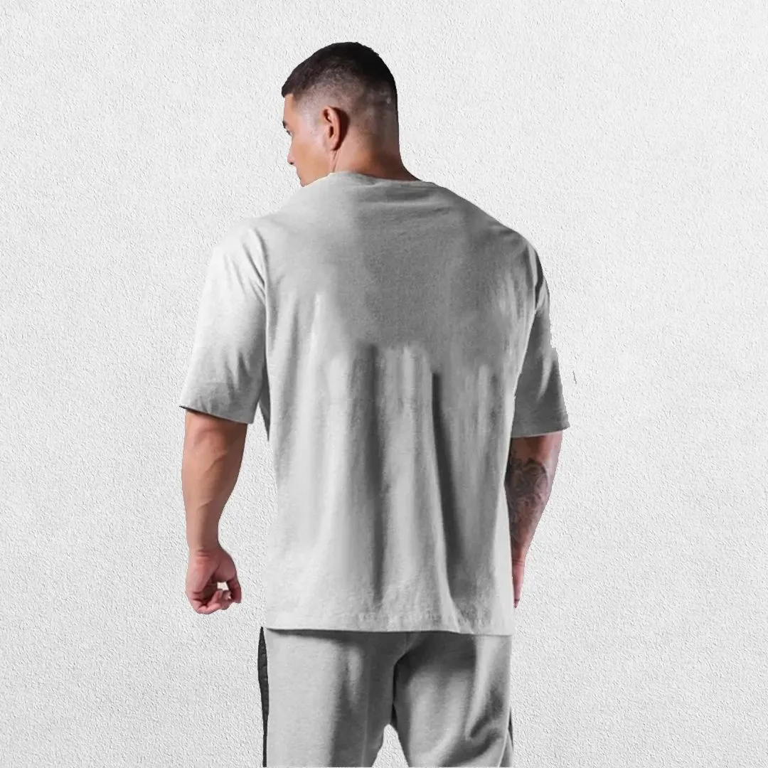 GPW Loose-Fit Short Sleeve Cotton Gym Shirt – Breathable Workout Tee