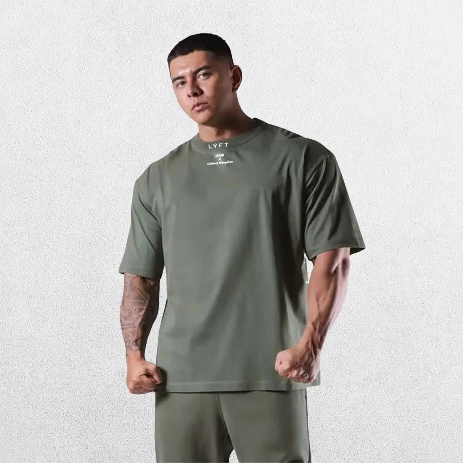 GPW Loose-Fit Short Sleeve Cotton Gym Shirt – Breathable Workout Tee
