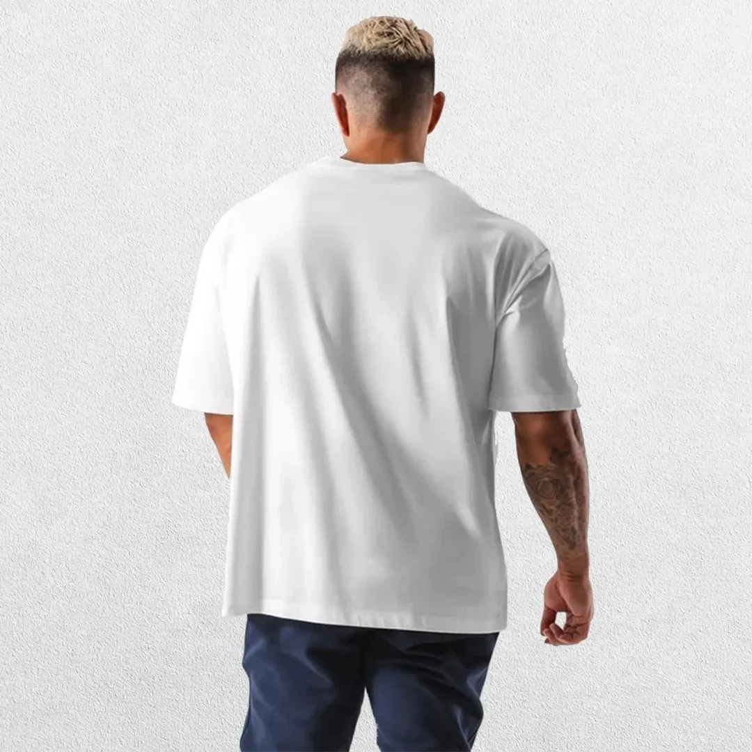 GPW Loose-Fit Short Sleeve Cotton Gym Shirt – Breathable Workout Tee