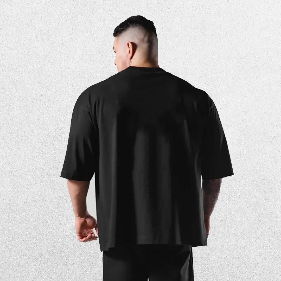 GPW Loose-Fit Short Sleeve Cotton Gym Shirt – Breathable Workout Tee