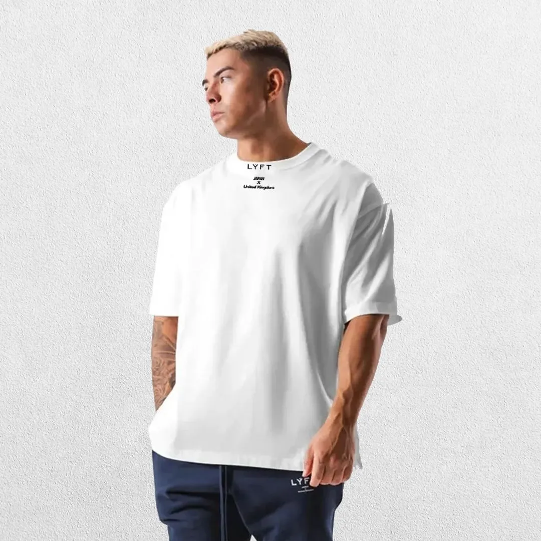 GPW Loose-Fit Short Sleeve Cotton Gym Shirt – Breathable Workout Tee