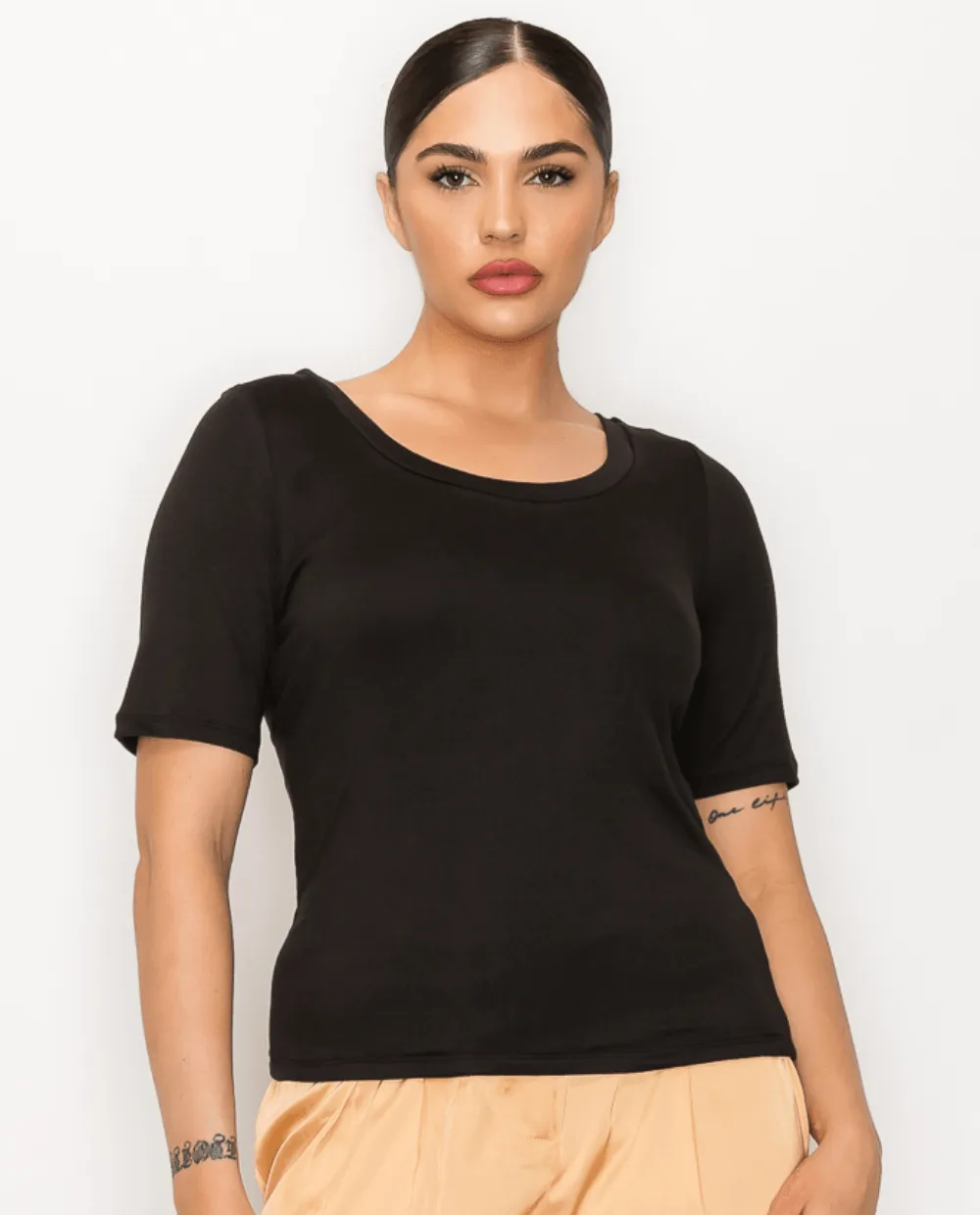 Haute Monde Double Layer U Neck HMT56629