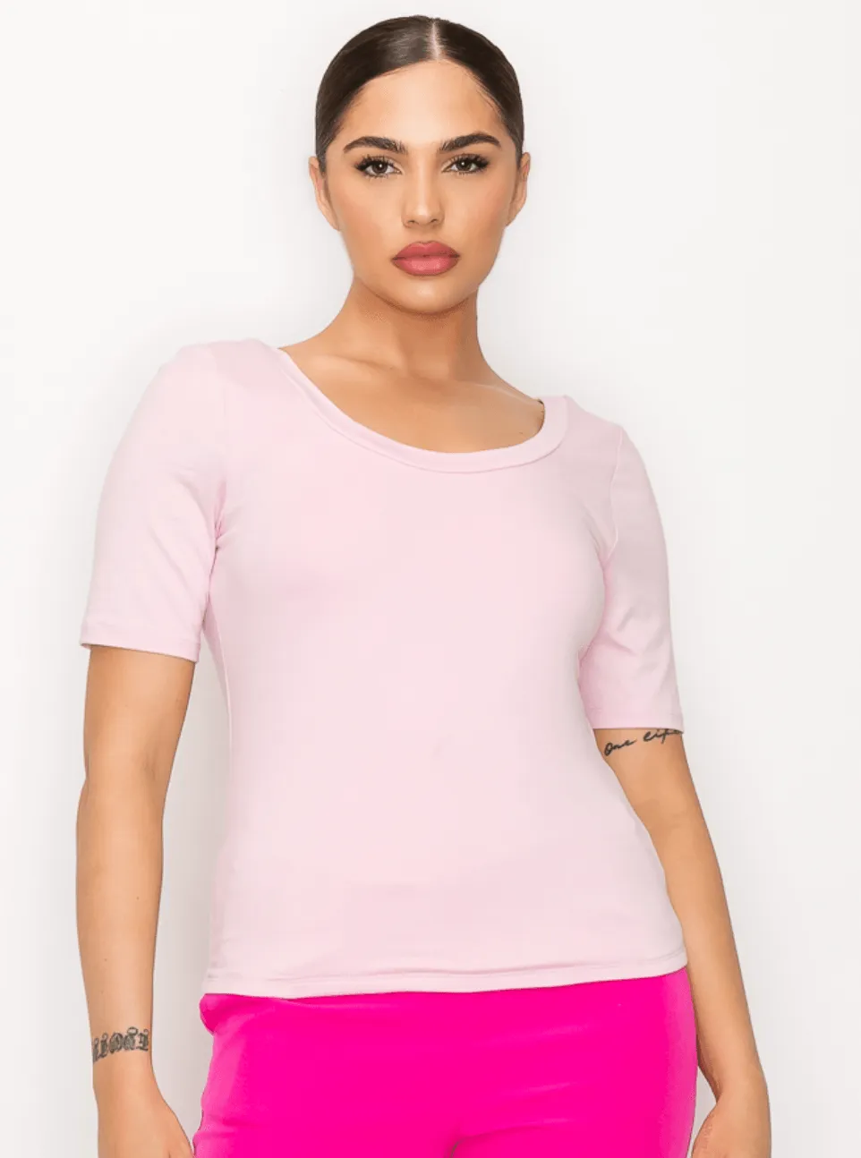 Haute Monde Double Layer U Neck HMT56629