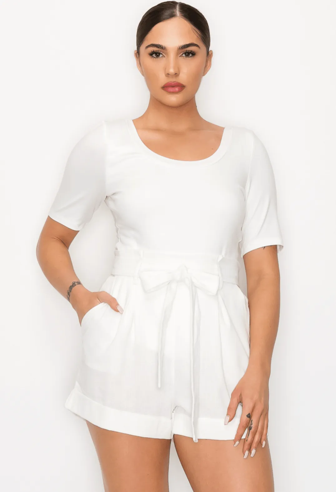 Haute Monde Double Layer U Neck HMT56629