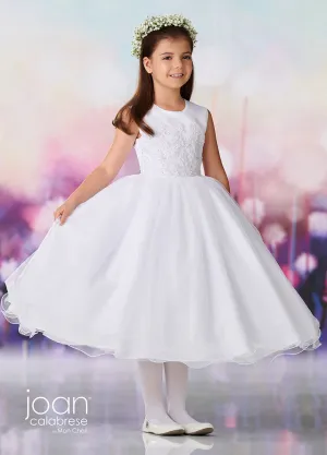 Joan Calabrese A-Line Dress with Jewel Neckline