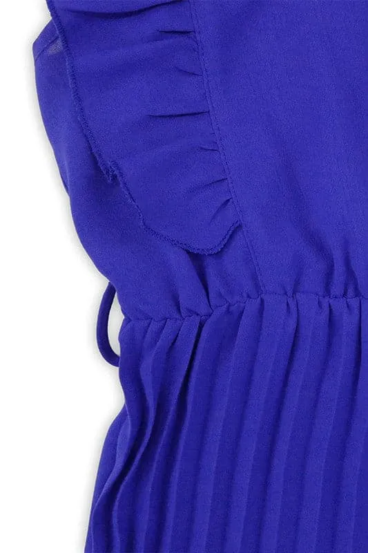 JZ698 Wrap Front Belted Jumpsuit