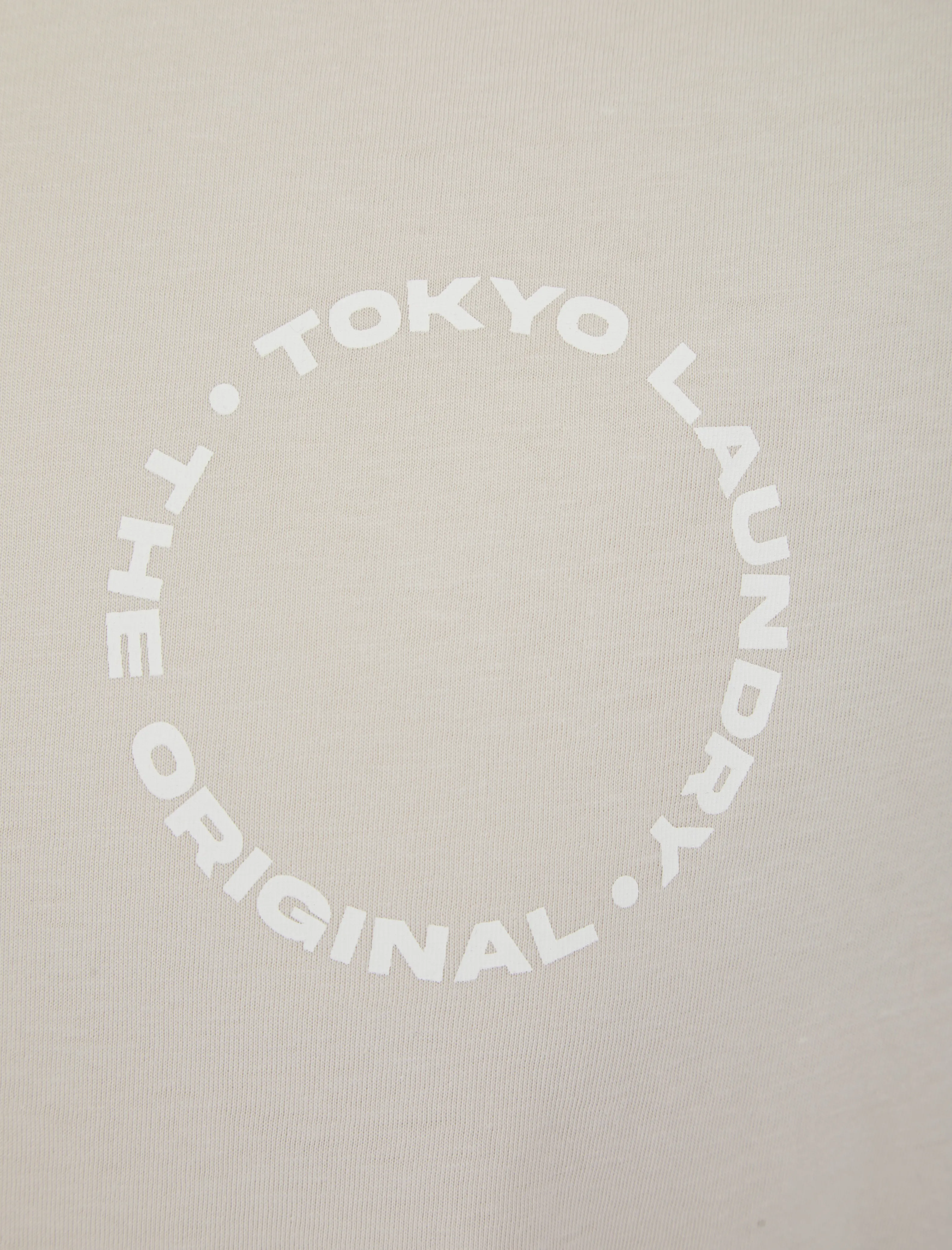 Kade Motif Cotton Jersey T-Shirt in Light Stone - Tokyo Laundry