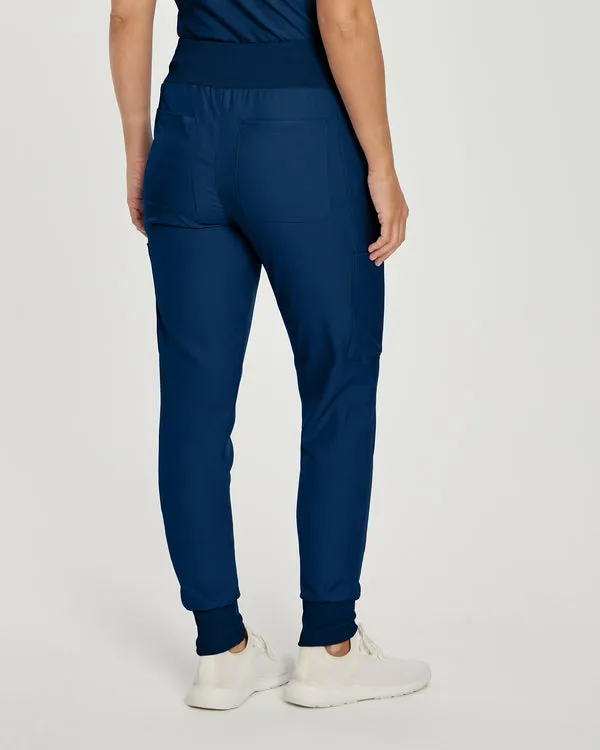 LB401P White Cross Landau Forward Petite Women's Joggers