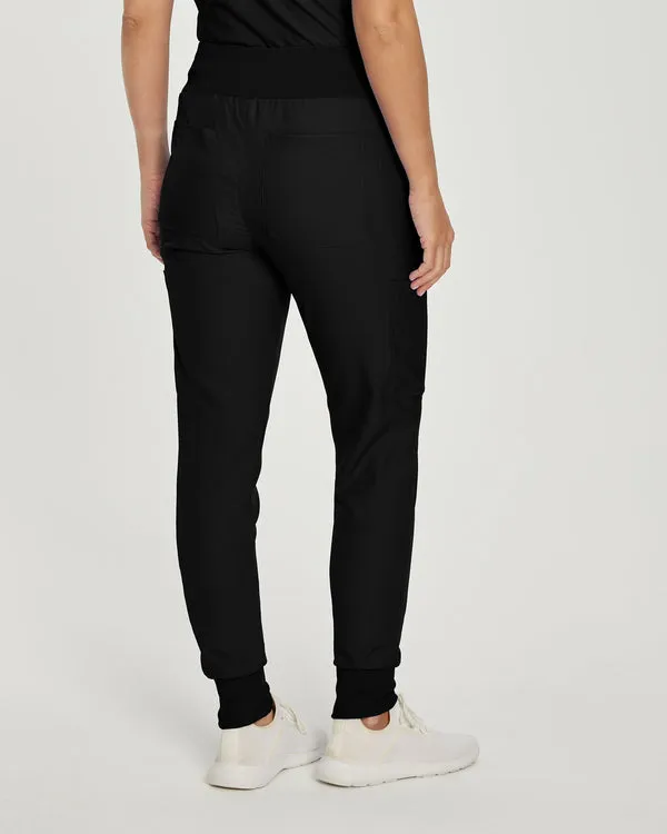 LB401P White Cross Landau Forward Petite Women's Joggers
