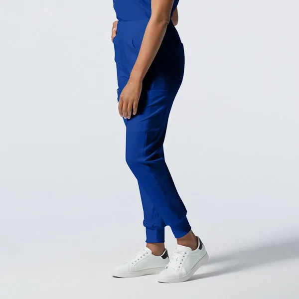 LB401P White Cross Landau Forward Petite Women's Joggers