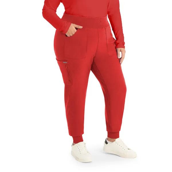 LB401P White Cross Landau Forward Petite Women's Joggers