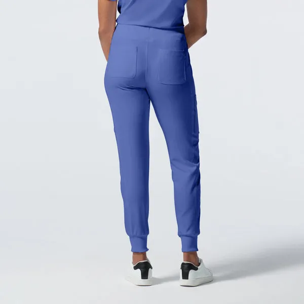 LB401P White Cross Landau Forward Petite Women's Joggers