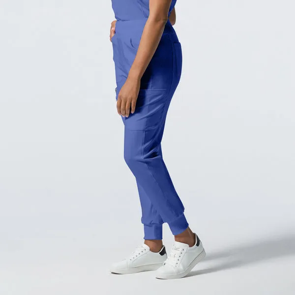 LB401P White Cross Landau Forward Petite Women's Joggers