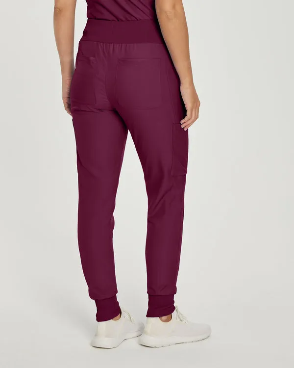 LB401P White Cross Landau Forward Petite Women's Joggers