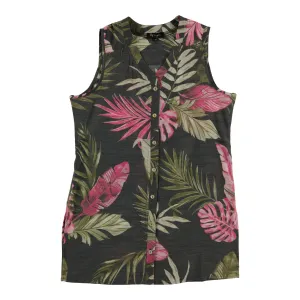lily morgan Women's Printed V-Neck Sleeveless Blouse